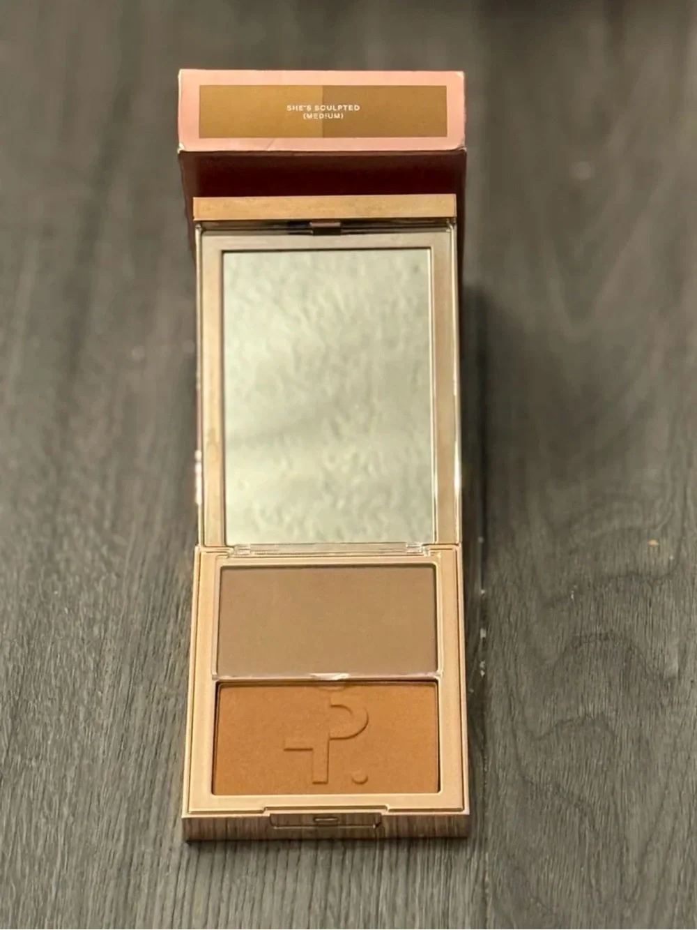 Patrick Ta Dual Bronzer Compact in Rose Gold with Warm Brown Shades
